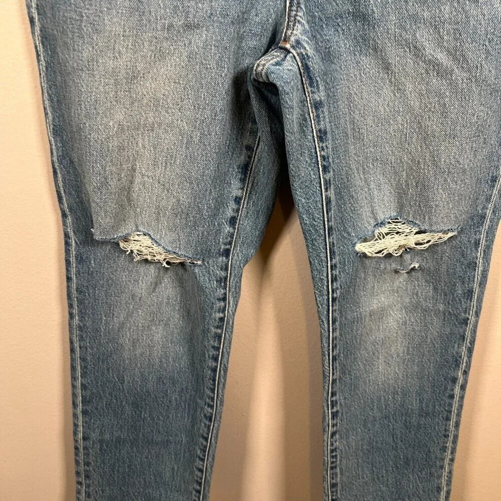 Madewell Curvy Perfect Vintage Jean Size 25 Petite Liland Light Wash Distressed - Picture 7 of 13